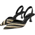 thumbnail image 1 of Zapatos de tacón bajo con punta puntiaguda para mujer, zapatos de vestir para oficina, trabajo, boda, 1 of 5