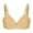 8-Yellow, variant on YWDJ Push up Bras for Women Plus Size Comfortable Bras No Underwire Bras Adjustable Straps Half Cup Wrap Sleep Bras Padded Comfy Bras Comfy Bras Wine M