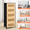 thumbnail image 6 of Pellebant 5-Drawer Dresser Household Vertical Storage Tower Chest,Natural, 6 of 6