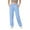 04# Sky Blue, variant on HKYNLAG Womens Fleece Lined Sweatpants Fleece High Waisted Athletic Workout Joggers Baggy Loungewear Bottoms Beige L