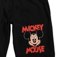 thumbnail image 2 of Mickey Mouse Classic Character Face Adult Black Sleep Pajama Shorts-XL, 2 of 7
