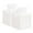 White, variant on MUKA 2 Pack 5-Inch Square PU Leather Tissue Box Holder Tissue Box Organizer Facial Tissue Dispenser for Home and Office-Grey