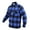 Blue, variant on Extra Heavyweight Buffalo Plaid Sherpa Lined Flannel Shirts,Blue,2XL