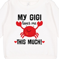 thumbnail image 3 of Inktastic My Gigi Loves Me Grandkids Toddler Sweatshirt, 3 of 4