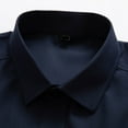 thumbnail image 4 of Busydd Mens Shirts 2024 Fashion Wrinkle Free Collar Dress Shirts Solid Color Short Sleeve Blouses Slim Fit Button Down Formal Business Shirts Casual Lightweight Oversized Shirts with Pocket,L-6XL, 4 of 6