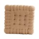 thumbnail image 4 of Cojín con forma de galleta, cojín para silla, cojín de suelo para sofá, regalo Cuadrado caqui, 4 of 9