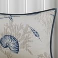 thumbnail image 6 of HomeRoots 678431 2 x 104 x 92 in. Blue & Ivory King Size Ring Stitch Sham & Comforter Set - Set of 7, 6 of 9
