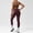 Purple(Bras + Pants), variant on PISONIC Color-Block Yoga Set for Women - Naked Sensation High-Elastic Sprots Bra, Butt-Lifting Leggings & Outdoor Fitness