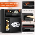 thumbnail image 3 of Caja fuerte Depository Safe Thmosz de 2,2 pies cúbicos para negocios con ranura, 3 of 9