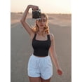 thumbnail image 3 of SURJDE Women's 3 Piece Tank Tops Ribbed Seamless Workout Exercise Shirts Yoga Crop Tops, 3 of 4