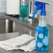 (4 pack) Great Value Empty Plastic Spray Bottle, 16 oz Capacity, Bubble Design, Single Count