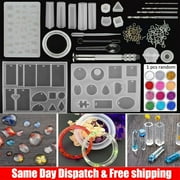 83pcs Resin Casting Silicone Molds Epoxy Spoon Jewelry Making Pendant Craft DIY