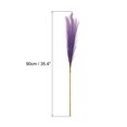 thumbnail image 2 of Unique Bargains 4Pcs Faux Pampas Grass 35.4' Tall 9 Branches Artificial Reed Fluffy Stems for Home Kitchen Vase Purple, 2 of 7