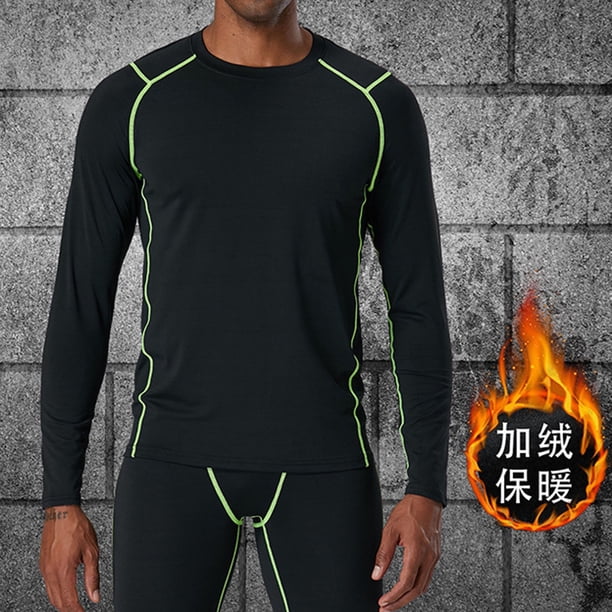pstuiky camisas de manga larga para hombre, Camiseta de ejercicio Splice para hombre, ajustada, de alta resiliencia, con cuello redondo y manga larga top de hombre xxl