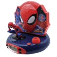 thumbnail image 2 of Lexibook Marvel Spider-Man Peter Parker Projector Radio Clock, Built-in Night Light, Time Projection onto the Ceiling, Sound Effects, Battery-powered, Blue/Red, 2 of 8