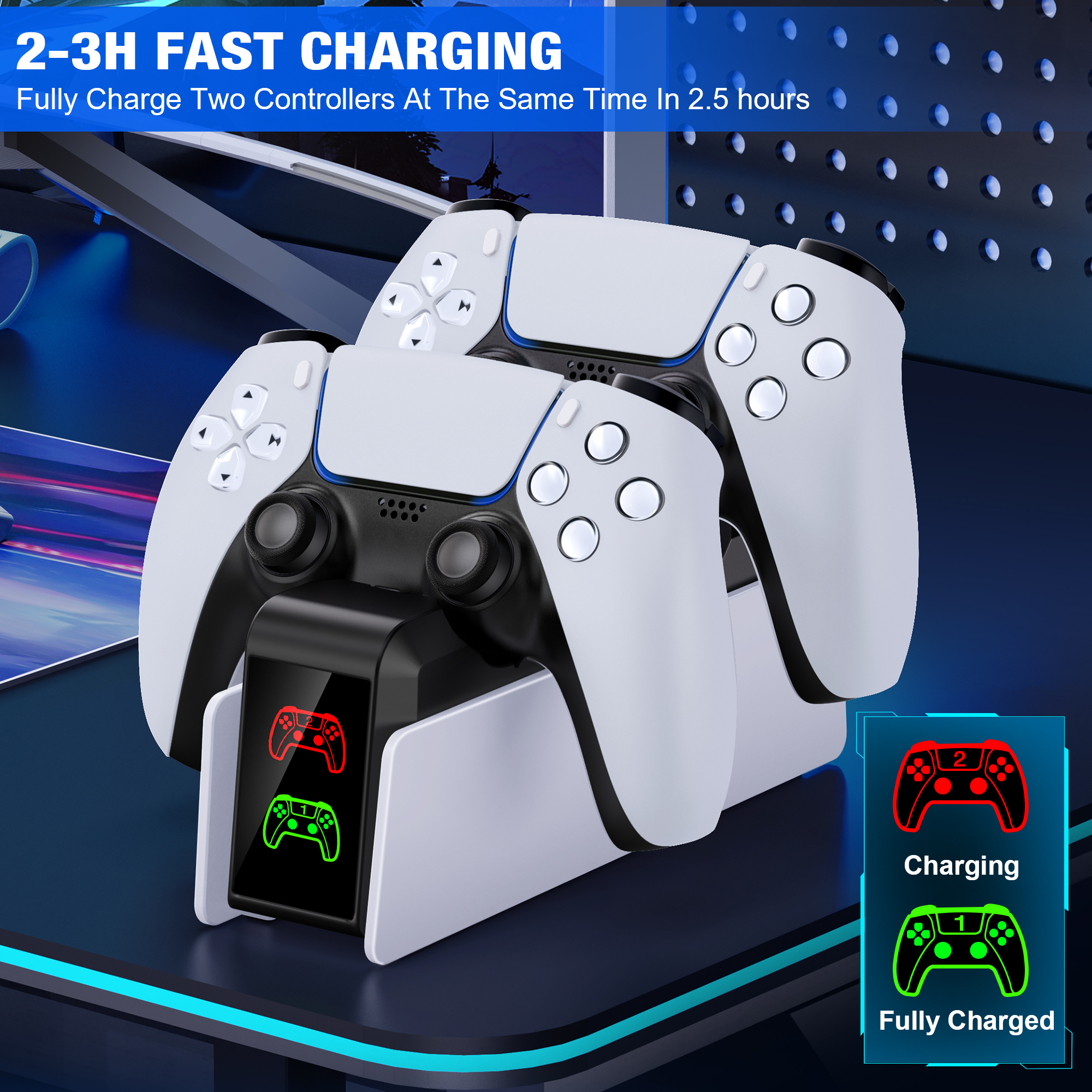 Beboncool PS5 Controller Charging Station, Black photo 4