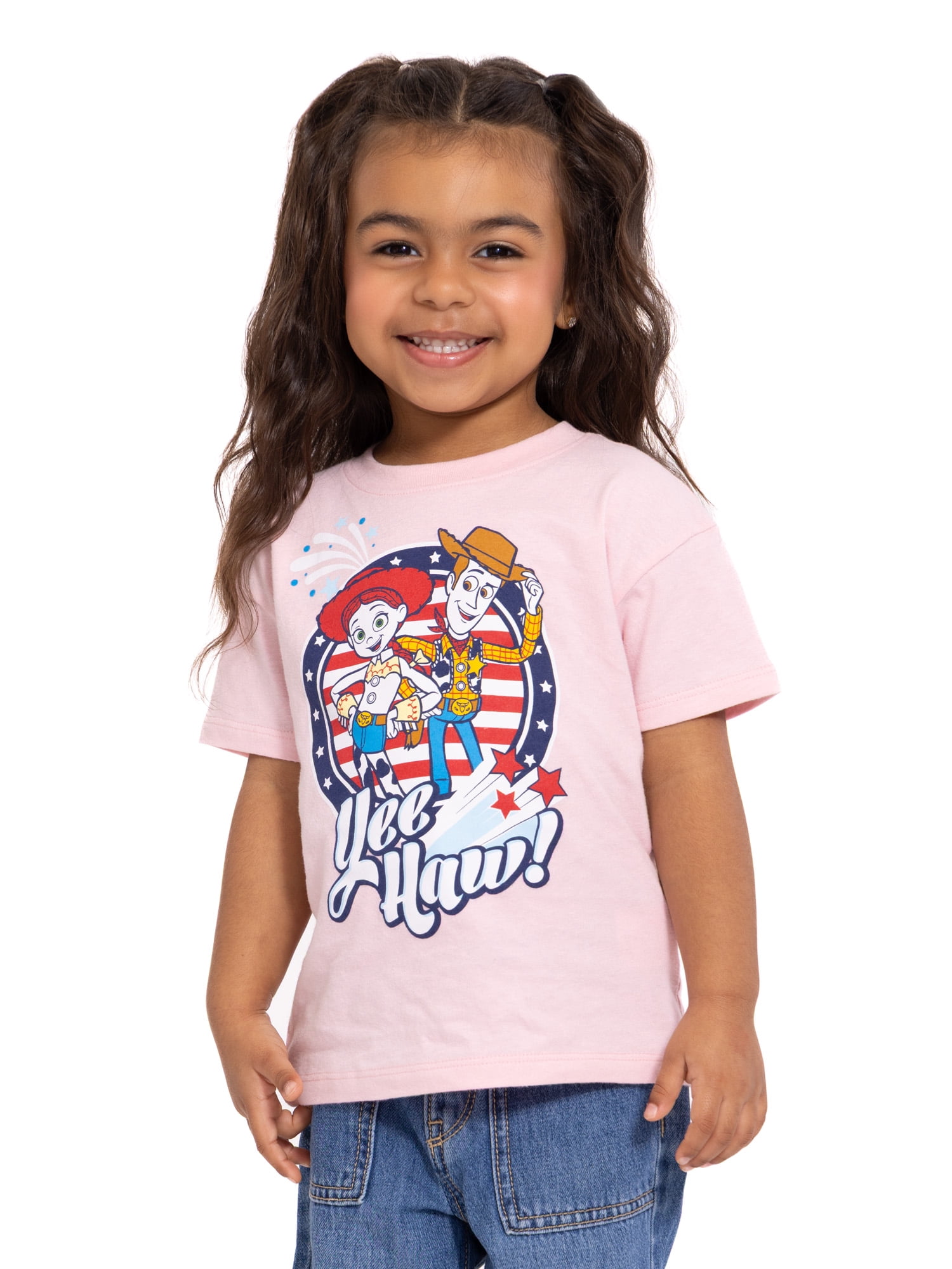 Toy Story Toddler Graphic Patriotic Americana Americana Crewneck Tee with Short Sleeves, Sizes 12M-5T
