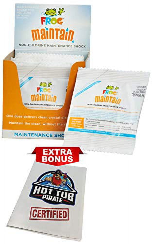 SPA FROG Maintain Non-Chlorine Maintenance Shock Single Use Packets (pack of 12) (GLB)