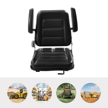 DENEST Universal Seat Fit Fitklift,Garden Tractor, Lawn Mower Position Angle Adjustable Backrest Black
