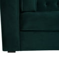 thumbnail image 6 of Frosty Green 89.75"L Sofa Couch, 3-Seater Upholstered Sofa with Tufted Decoration and Square Armrest for Bedroom, Apartment, Home Office, 89.75inX28inX28.75in, 6 of 8