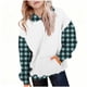 thumbnail image 2 of Sudadera con capucha para niños, cuello redondo, manga larga, ropa de abrigo para niños de talla mediana y grande, jersey, blusa de poliéster para niños, 2 of 5