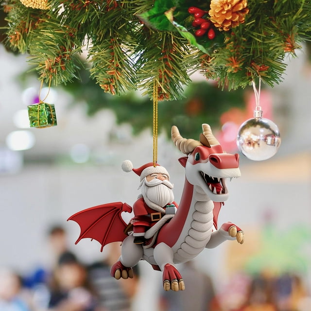 Christmas Tree Decorations Acrylic Flat Decorations Mini Indoor And Outdoor Christmas Tree Farmhouse Decorations Santa C Laus Ride Holiday Spring Christmas Decorations