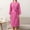 Hot Pink, variant on Dyfzdhu Robes for Women Uni Breathable Solid Color Bathrobe Splicing Home Clothes Robe Coat