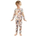 thumbnail image 3 of joogoo Dogs Cute 2 Piece Long Sleeve Tee and Pants Cotton Pajama Set 3T, 3 of 7