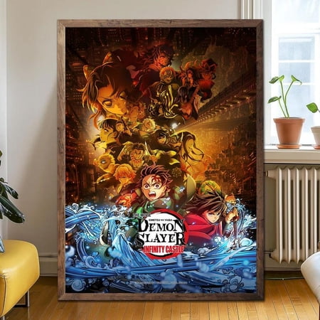 Demon Slayer 2026 Group Battle Composition, Anime Decor For Bedroom Space Gift Idea – Size 24x36 Unframed Poster