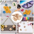 thumbnail image 3 of 50 piezas hexagonales de madera de haya de 50 mm, adornos de formas de madera, adornos, manualidades, decoraciones para bodas, cumpleaños y Navidad., 3 of 7