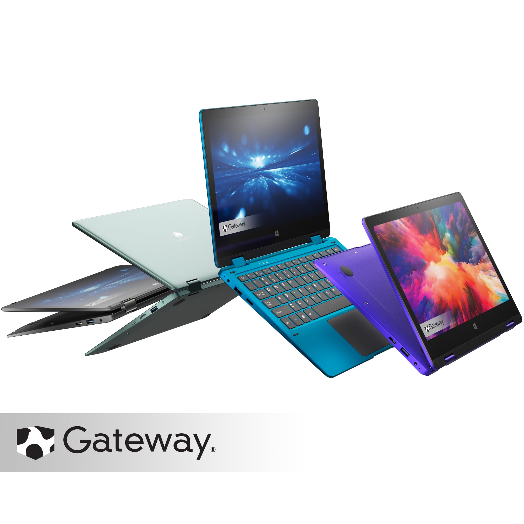 Gateway Notebook 11.6″ Touchscreen 2-in-1s Laptop, Intel Celeron N4020, 4GB RAM, 64GB HD, Windows 10 Home, Blue, GWTC116-2BL