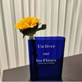 thumbnail image 4 of pitrice Acrylic Book Vase Unique Aesthetic Room Decor Decorative Vase for Restaurant Blue, 4 of 9
