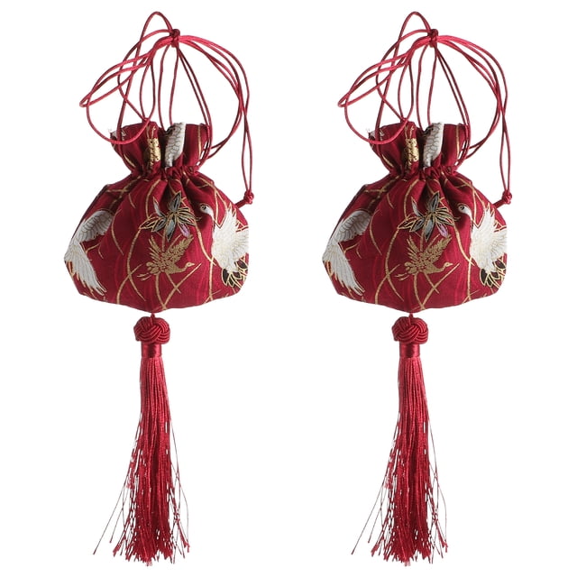 MasteelfCA 2 Pcs Sachets Style Chinois Vintage Pochettes à Parfum Vides Suspendues