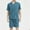 Blue, variant on Asgosdo Men Pajamas Sets Short Sleeve Sleepwear 2 Piece Pj Sets for Men Soft Nightwear with Pockets, Blue