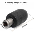 thumbnail image 3 of Portabrocas para martillos eléctricos con diseño de mordaza de clase 3 y adaptador de casquillo hembra cuadrado, sistema de autobloqueo que garantiza durabilidad, accesorio sin herramientas que, 3 of 5