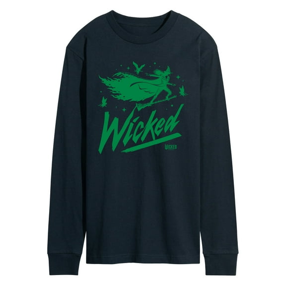 Wicked - Sketch Elphaba - Men's Long Sleeve Graphic T-Shirt
