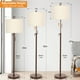 thumbnail image 2 of Lámpara de Piso Qingmiao Ajustable 137-168 cm Lino Marrón LED 8W, 2 of 6