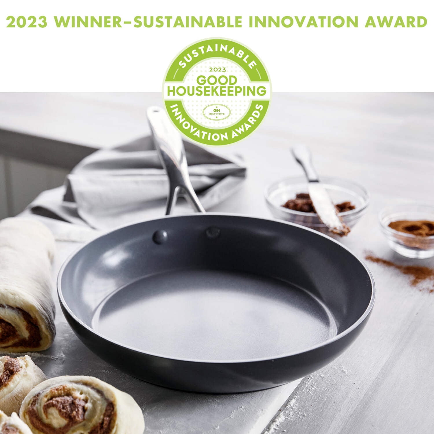 GreenPan Valencia Pro Healthy Ceramic Nonstick 12″ Fry Pan