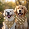 thumbnail image 2 of Dog Bandana 2 Pack,Beige Chicken Pattern Bandanas for Dogs,Cat Bandana,Small/ Large Dog Bandana 2 Size,Dog Bandanas Girl Boy, 2 of 6