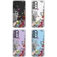 thumbnail image 2 of for Samsung A52 Case, for Samsung Galaxy A52 5G Case, Crystal Clear Slim Soft TPU + PC Cover Case with Women Girl Humming Bird Flower Design Case for Galaxy A52, 2 of 7