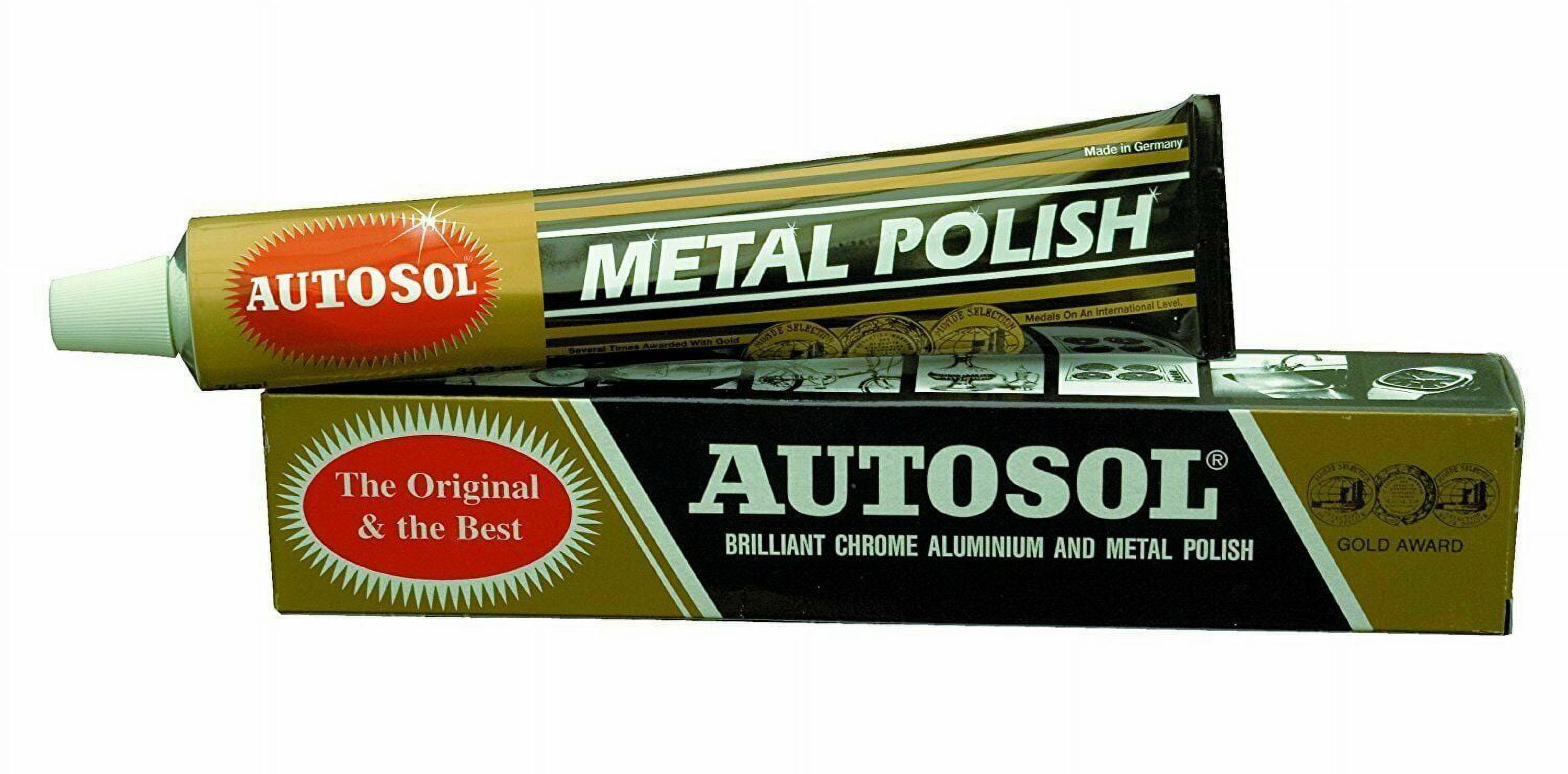 AutoSol Metal Polish For Chrome Aluminium Metal Steel Cars, Bikes