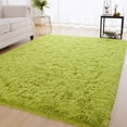 thumbnail image 6 of TWINNIS Fluffy Rug Carpets Soft Shaggy Area Rug Indoor Floor Rugs for Kids Room Comfy Cute Nursery Rug 4' x 5.3', Green, 6 of 8