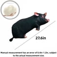 thumbnail image 3 of Giant Simulated 3D Black Pig Plush Pillow ，Lifelike Soft Pig Stuffed Animal Cute Cushion Room Decor Gift, 3 of 5