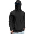 thumbnail image 2 of HAJWOH Sun Protection Shirts for Men with Mask UPF 50+ Fishing Blouses Long Sleeve UV Rash Guard Hiking Lightweight Hoodies, 2 of 7