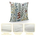 thumbnail image 4 of PHYHOO Wildflower Pillow Covers Flowers Embroidered Decorative Pillowcases Throw Pillow Covers Farmhouse Pillow Cushion Cases Boho Home Decor Square Floral Pillow Case, 4 of 5