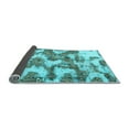 thumbnail image 2 of Ahgly Company Indoor Round Abstract Light Blue Modern Area Rugs, 6' Round, 2 of 4