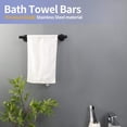 thumbnail image 2 of Towel Bar, 12 Inch Stainless Steel Single Towel Racks For Bathroom Kitchen Hand Towel Holder Dish Cloths Hanger Waterproof Wall-Mounted Towel Bar, 2 of 6