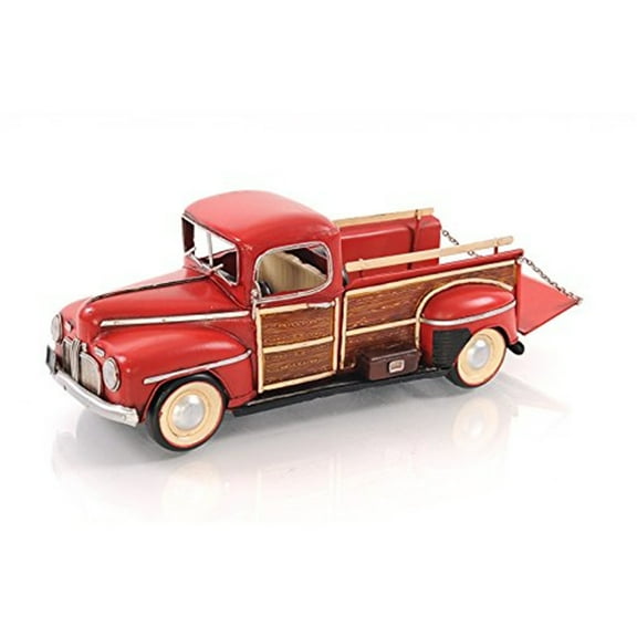 Vintage Iron Pickup Truck Model - 1942 Replica Collectible Display Decoration