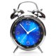 thumbnail image 3 of Super Loud Alarm Clock for Heavy Sleepers Adults,Twin Bell Retro 4 Inch Silent Non-Ticking Quartz with Backlight, Metal dial, Alarm Clocks for Bedrooms Bedside (Blue), 3 of 5