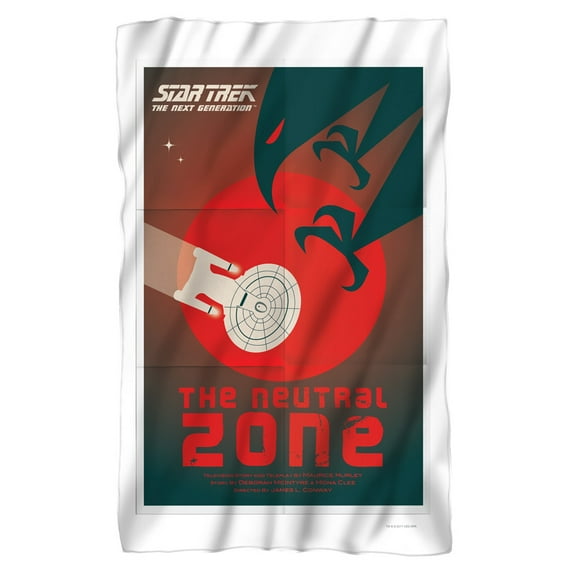 Star Trek TNG Season 1 Episode 26 Fleece Blanket (36x58)